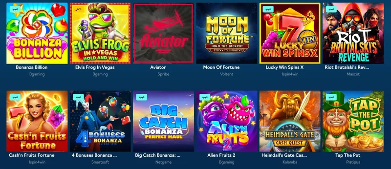 Oshi Casino casino interface